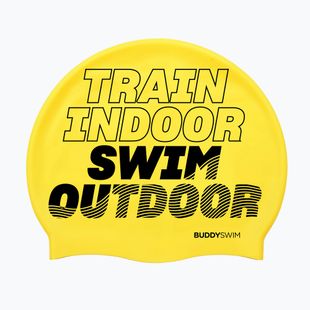 Swim cap BuddySwim TSO Silicone yellow