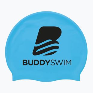 Swimming cap BuddySwim BLogo Silicone blue
