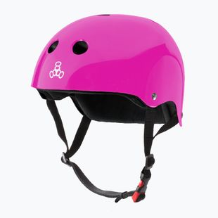 Triple Eight The Certified Sweatsaver pink glossy helmet
