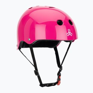 Triple Eight The Certified Sweatsaver pink glossy helmet