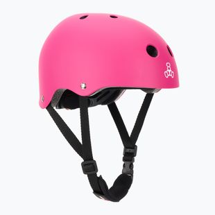Triple Eight Lil 8 Youth neon pink matte children's helmet