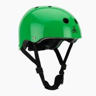 Triple Eight Lil 8 Youth neon green glossy child helmet
