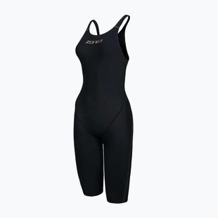 Women's one-piece swimsuit ZONE3 FINA Approved Performance Gold Kneeskin black/gold