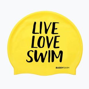 Swim cap BuddySwim LLS Silicone yellow