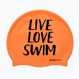 Swim cap BuddySwim LLS Silicone orange