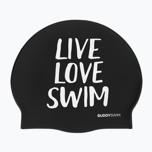 Swim cap BuddySwim LLS Silicone black