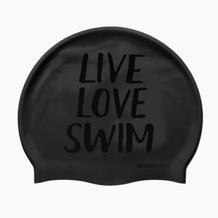 Swim cap BuddySwim LLS Silicone black