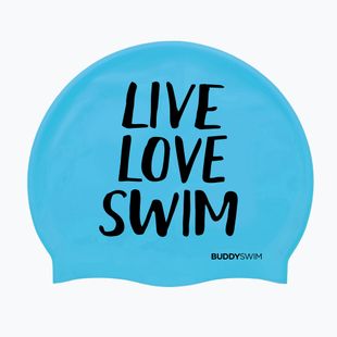 Swim cap BuddySwim LLS Silicone blue