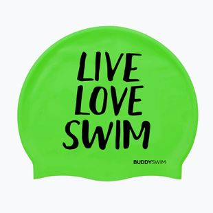 Swim cap BuddySwim LLS Silicone green