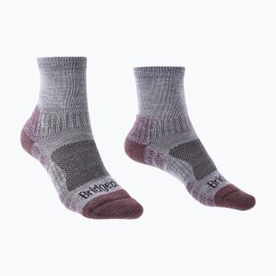 Women's socks Bridgedale Lightweight Merino Performance 3/4 Crew Original heather/damson
