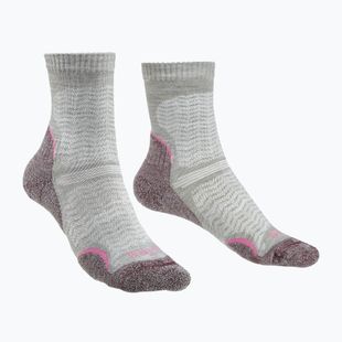 Women's trekking socks Bridgedale Hike Ultralight Performance Crew aubergine