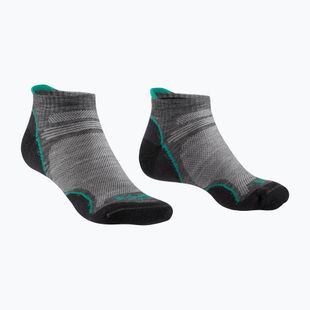 Women's trekking socks Bridgedale Hike Ultralight Merino Performance Low mid grey/surf