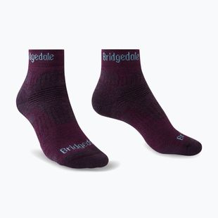Women's trekking socks Bridgedale Hike Midweight Performance Ankle dark purple