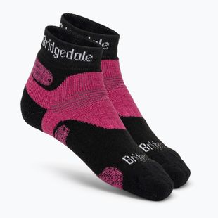 Women's trekking socks Bridgedale Hike Midweight Performance Ankle black/pink