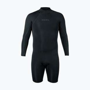 Men's swimming wetsuit Xcel Axis Back Zip Spring 2 mm LS black