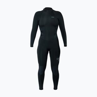 Women's swimming wetsuit Xcel Axis Back Zip 3/2 mm Full black/palm/monstera print