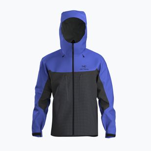 Men's Arcteryx Alpha electra / black sapphire rain jacket