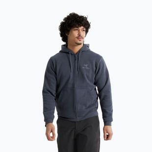 Men's trekking fleece jacket Arcteryx Emblem Fleece Full-Zip Hoody dark stratus