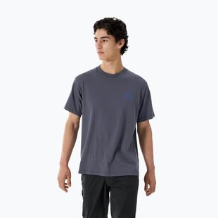 Men's T-shirt Arc'teryx Kragg Sl Cotton Bird Word dk stratus/fluidity