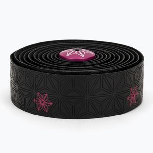 SUPACAZ Super Sticky Kush Galaxy neon pink/pink star plugs handlebar wrap