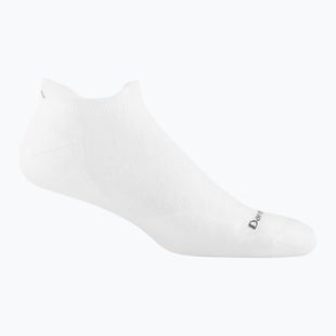 Men's Darn Tough Run white running socks