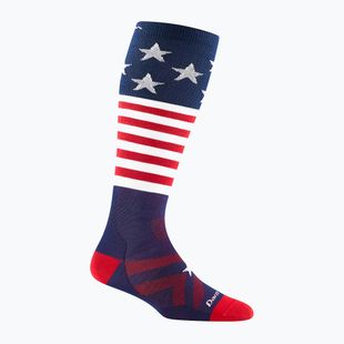 Darn Tough Captain Stripes Jr. stars and stripes children's ski socks