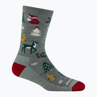 Women's socks Darn Tough Yuletide Wild Crew Lightweight with Cushion balsam
