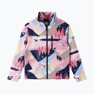 Children's fleece sweatshirt Reima Iisisti grey pink