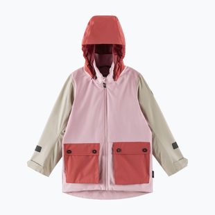 Children's softshell jacket Reima Sysma grey pink