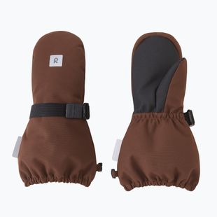 Children's ski gloves Reima Ote umber brown