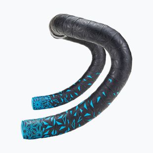SUPACAZ Super Sticky Kush Star Fade neon blue star fade/ano blue plugs handlebar wrap