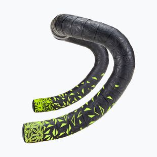 SUPACAZ Super Sticky Kush Star Fade neon yellow star fade/neon yellow plugs handlebar wrap