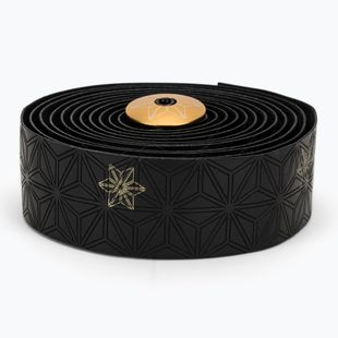 SUPACAZ Super Sticky Kush Galaxy gold print/ano gold plugs handlebar wrap