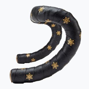 SUPACAZ Super Sticky Kush Galaxy gold print/ano gold plugs handlebar wrap