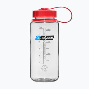 Travel bottle Nalgene Wide Mouth clear/red cap