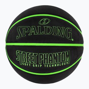 Spalding Phantom basketball black/green size 6