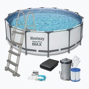 Bestway Steel Pro Max Pool Set 457 x 122 cm grey