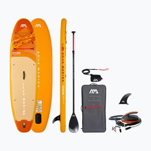 Inflatable SUP board set Aqua Marina Fusion 10'10" with el. Pump before sunset