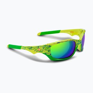 Children's sunglasses Aztron Shine spark lime/wayve/polarized green/yellow mir/grey
