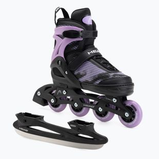 Children's inline skates HEAD Galaxy 2w1 purple