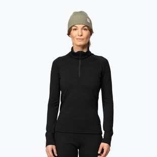 Women's thermal sweatshirt Devold Duo Active Merino 205 Zip Neck black