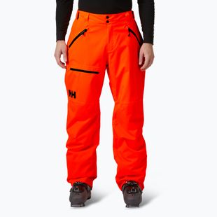 Men's Helly Hansen Sogn Cargo ski trousers neon orange