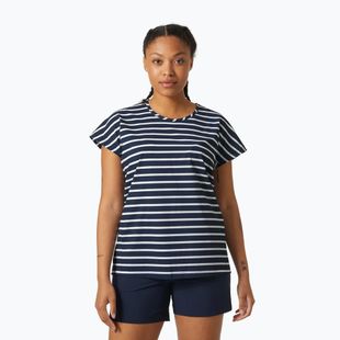 Helly Hansen women's trekking shirt Thalia Summer Top navy blue and white 34350_598