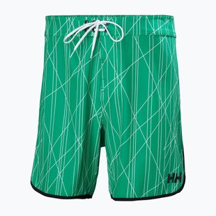 Men's Helly Hansen HP Curve Board 7" swim shorts bright green