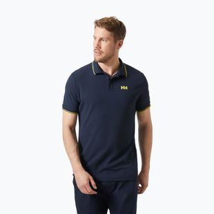 Men's Helly Hansen Kos Polo Shirt navy/gold rush