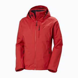 Women's sailing jacket Helly Hansen Crew Hooded Midlayer 2.0 red
