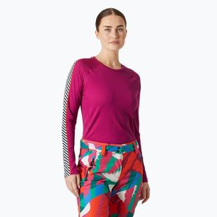 Women's thermal base layer Helly Hansen Lifa Active Stripe Crew magenta 2.0