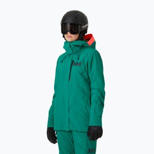 Helly Hansen Powshot emerald women's ski jacket