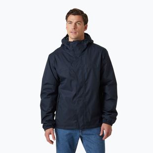 Men's Helly Hansen Vancouver Fleece Lined Rain Jacket navy