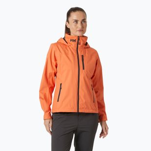 Women's sailing jacket Helly Hansen Crew Hooded 2.0 bonfire